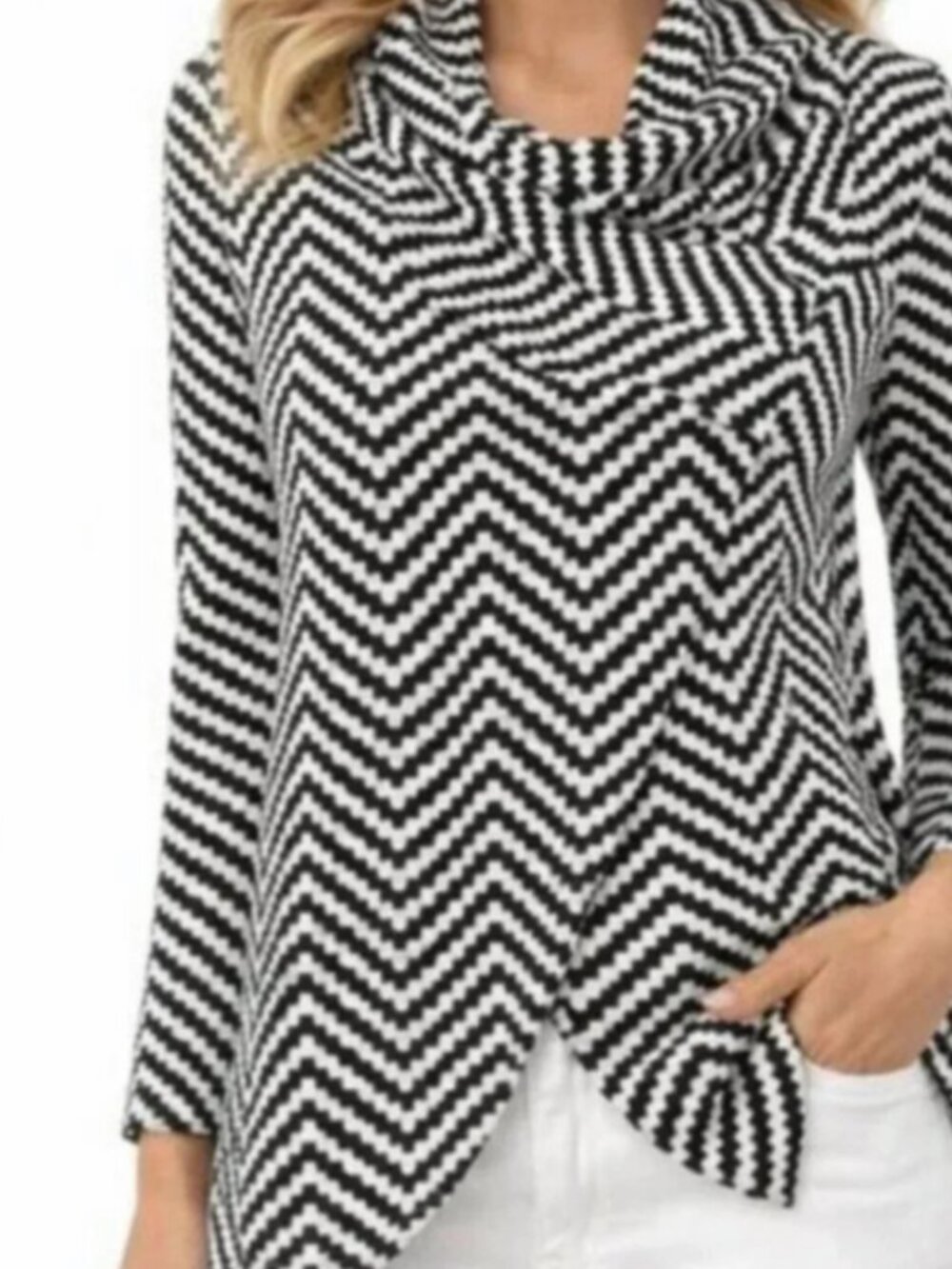 The limited Chevron Print Cardigan